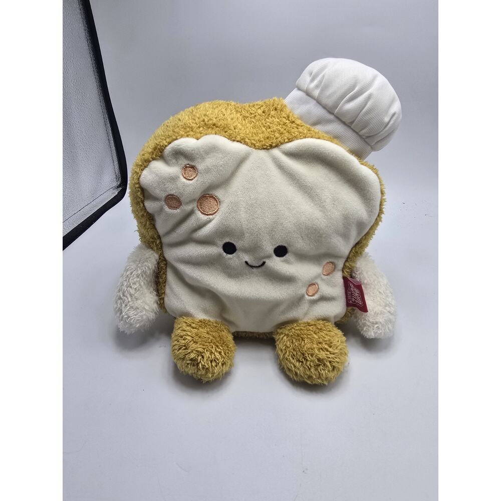 Bumbumz Bakerbumz BARB the SLICE OF BREAD 7.5" Bum Bumz plush TOAST Baker Chef